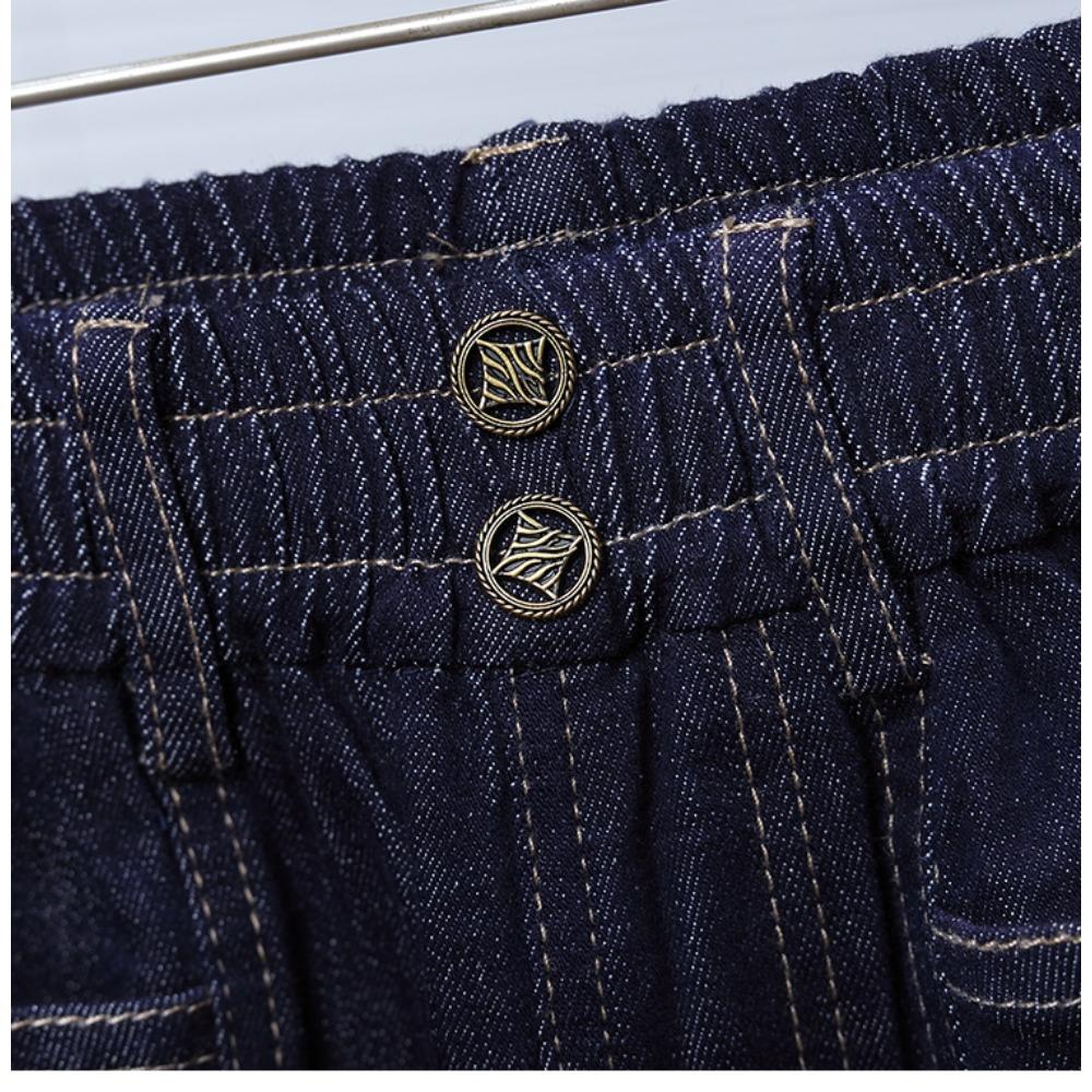 DIMANAF 2025 Plus Size Autumn Women Jeans Pants Denim Flared Pants Elastic Blue High Waist Trousers Oversize New Pants 5XL