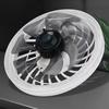 2-in-1 Drei-Geschwindigkeits-Modus LED-Ventilatorleuchte mit Fernbedienung Licht Deckenventilator Beleuchtungsbasis für Zuhause Schlafzimmer Licht Ventilator Decke