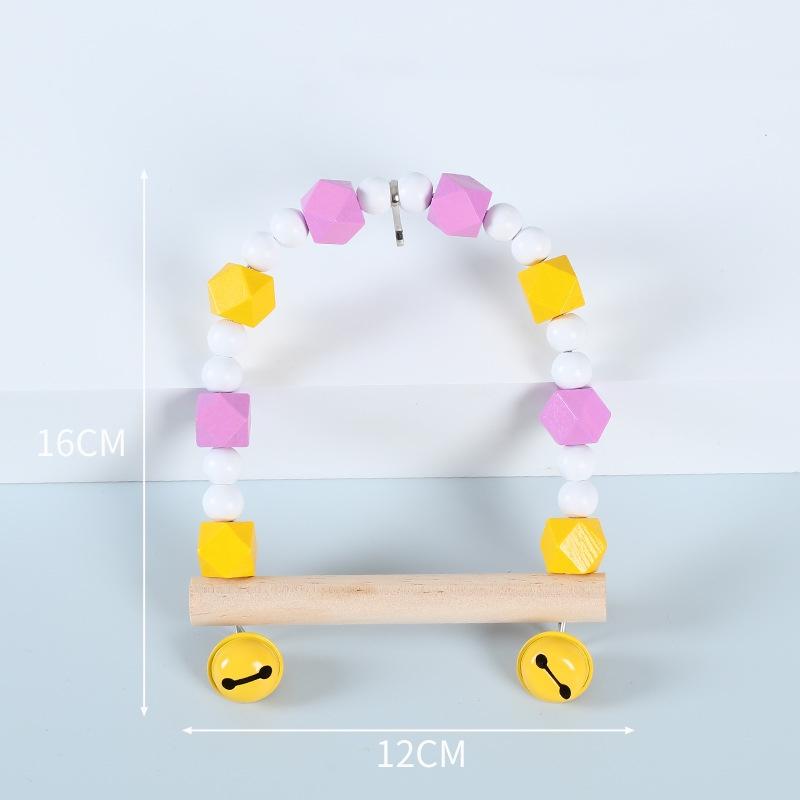 

Colorful Pet Bird Swing Toy Parrot Cloud Ladder Suspension Bridge Bird Supplies Bird Climbing Toys Bird Cage Accessories