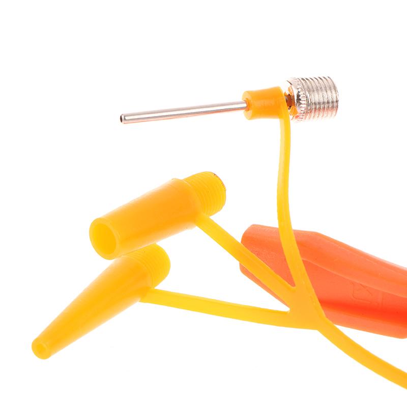 1 Pezzo Adattatore Ugello Pompa Bicicletta TPU Per Pompa Per Gonfiare Biciclette Palloni Adattatore Tubo Doppia Testa Parti di Gonfiaggio Accessori