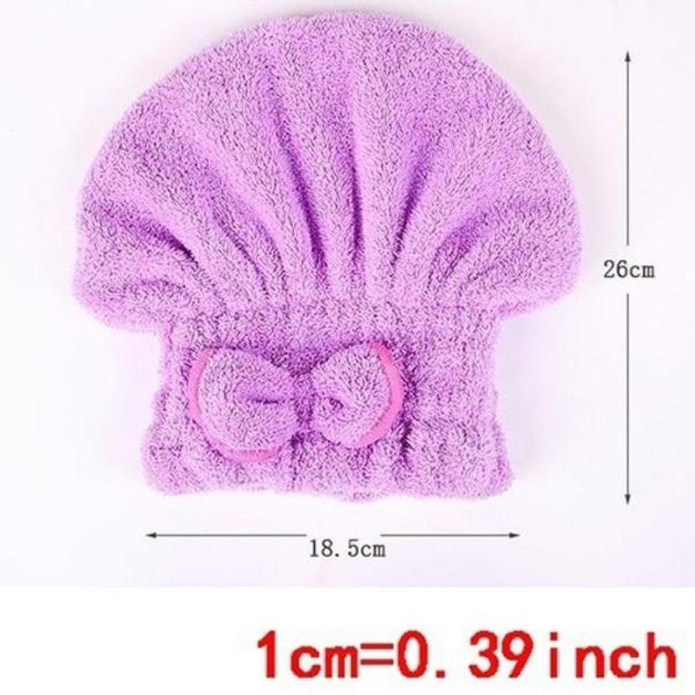 Hair Drying Cap Microfiber Ultra Absorbent Hair Dry Wrap Cap Fast Drier