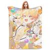 Custom Tsukasa Anime Tenma Blanket Warm Fleece Soft Flannel Throw Blankets For Bedroom Sofa Car Spring