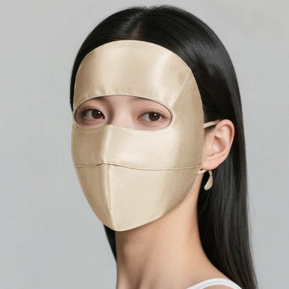 

100% Silk UV Protection Mask Breathable Face Mask Fashion Summer Sunscreen Mask for Women