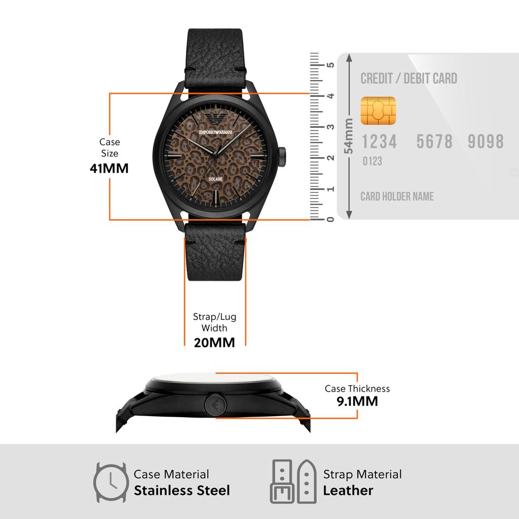 Relógio NA AR11580 Preto [Emporio Armani] Masculino