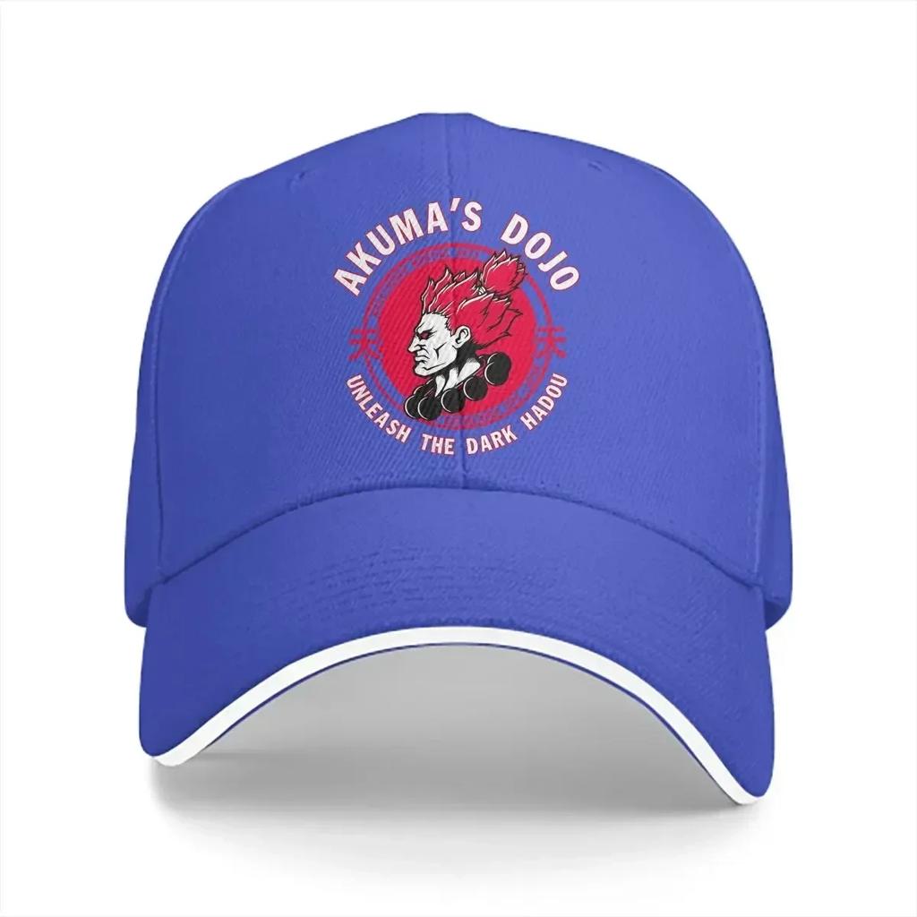 Washed Men's Baseball Cap Demon Dojo Sports Snapback Caps Dad Hat Street Fighter Golf Hats