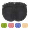 Exfoliation Silicone Foot Cleaning Massage Mat Non Slip Foot Scrubber Pad  for Daily Bath Use