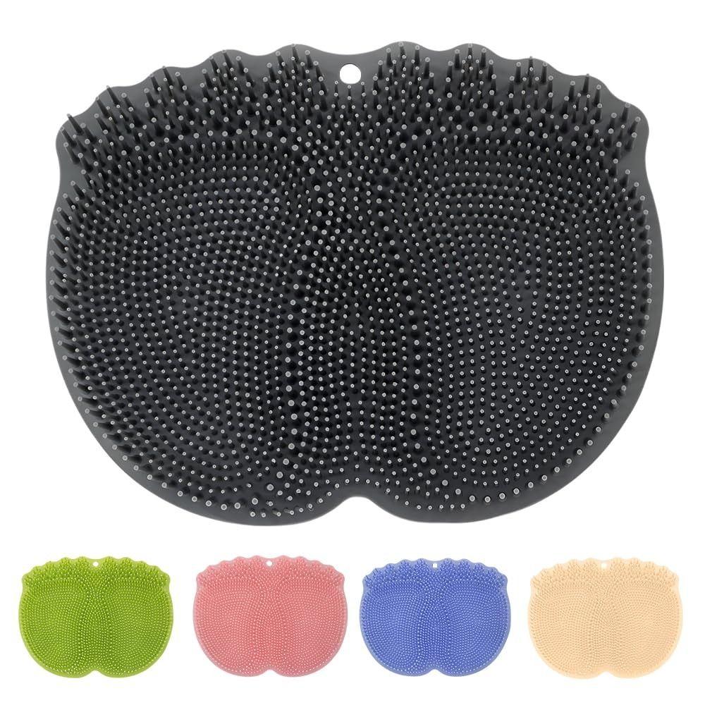 Exfoliation Silicone Foot Cleaning Massage Mat Non Slip Foot Scrubber Pad for Daily Bath Use