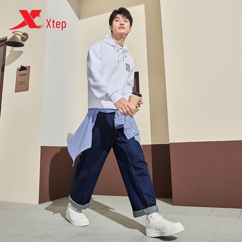 Xtep Men's 'Little White Board' Casual Low-Top Skate Shoes