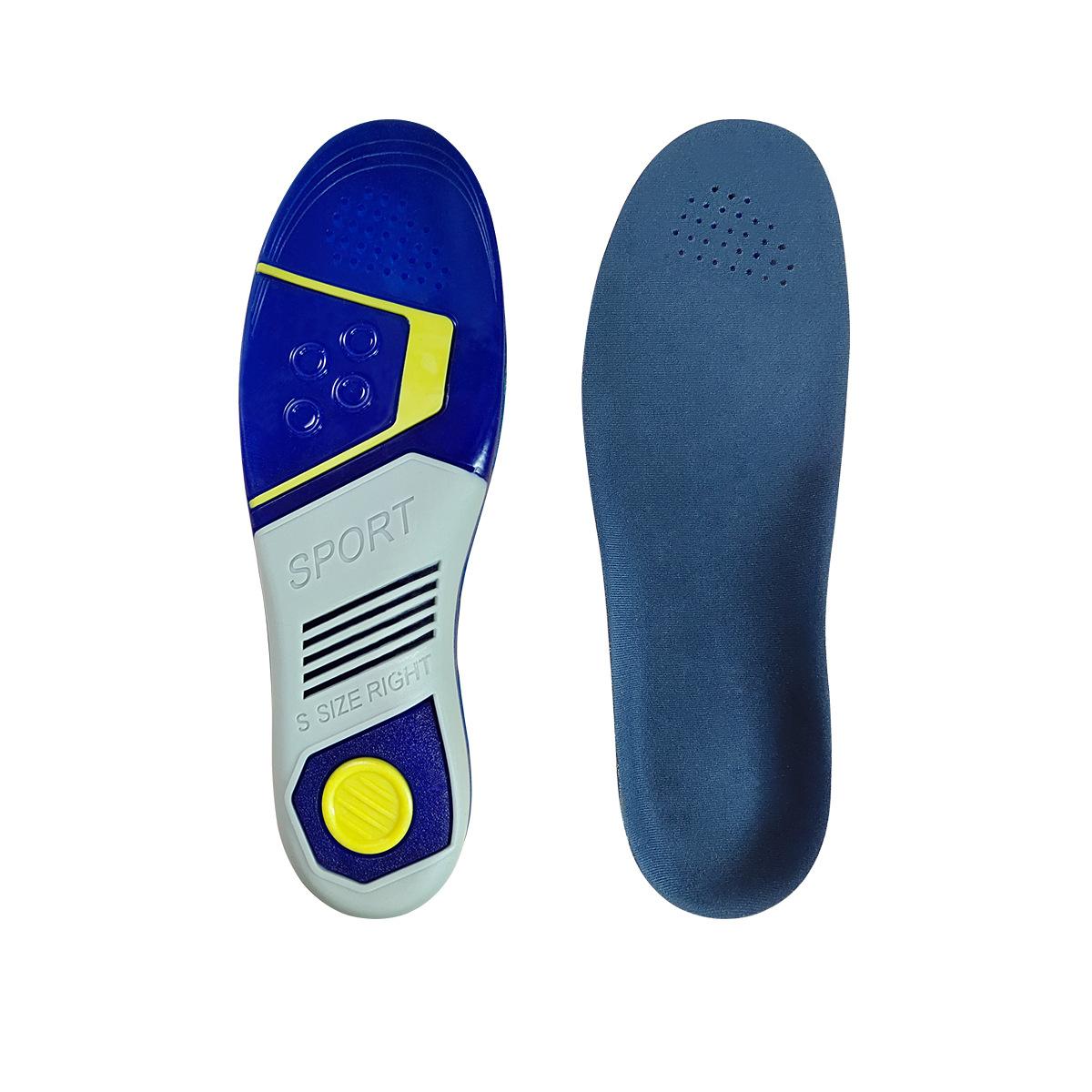 

Силиконовые спортивные стельки, черно-красная амортизация, дышащие, впитывающие пот, трехцветная мягкая поддержка свода стопы, баскетбольные L синий