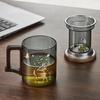 Japanese Style Tea Infuser Glass Mug