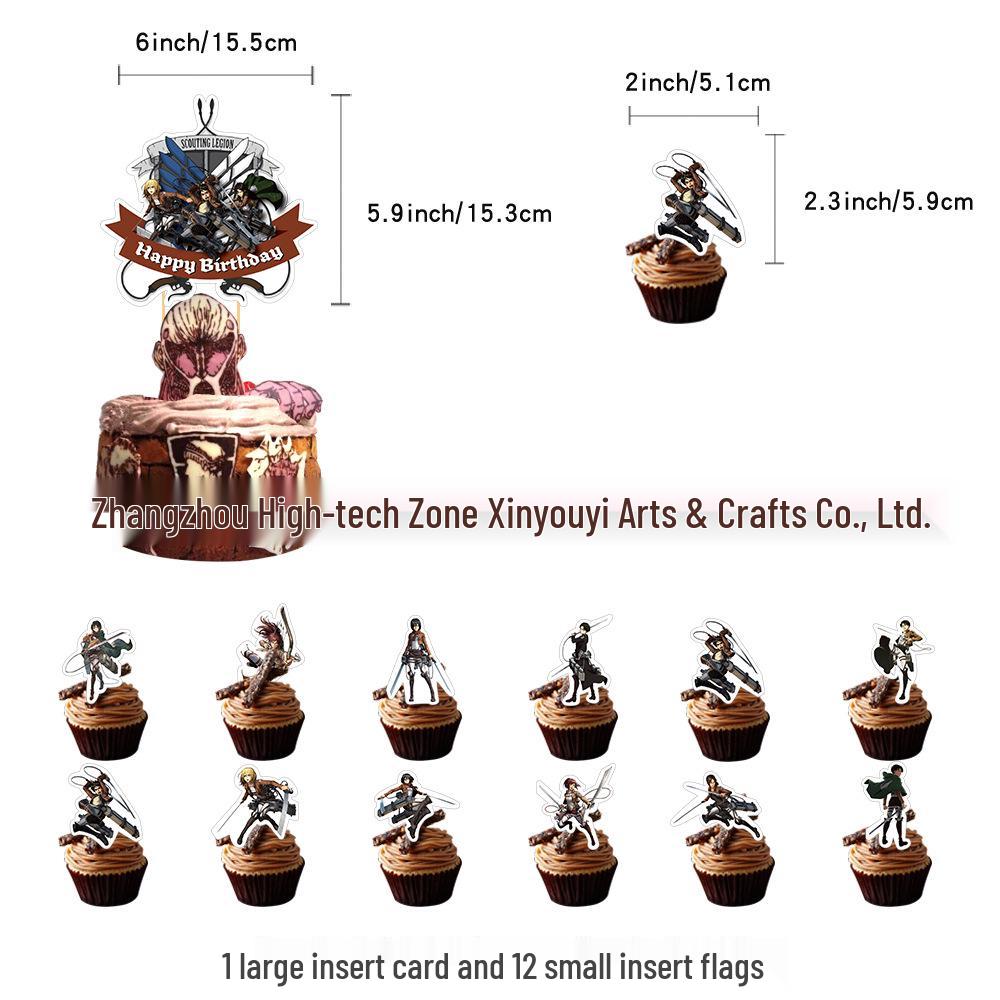 In Stock: Attack on Titan Birthday Party Decorations - Banner, Balloons, Flags