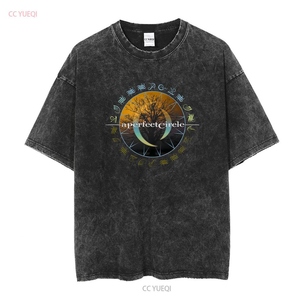A PERFECT CIRCLE Unisexs Depths Soft Fit T SHIRT All Size vintage Washed Breathable homme streetwear Casual Top For Everyday Wear