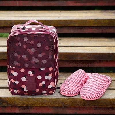 Portable Travel Shoe Storage Bag Dust-proof Printed Shoe Organizer Pouch for Travel, Gym & Daily Use