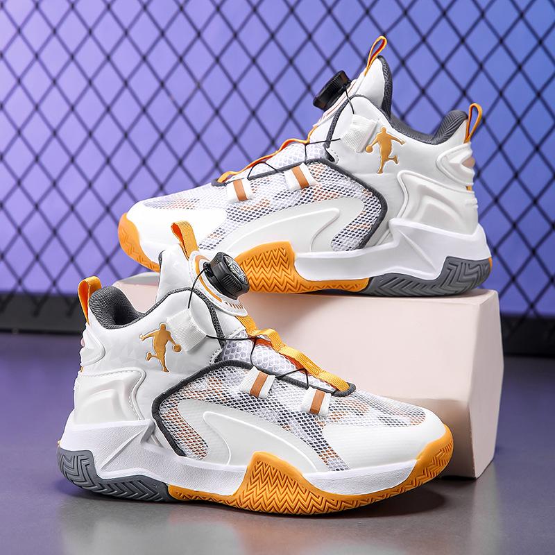 Jungen 2025 Sommer Basketball-Sneakers: Atmungsaktives Mesh, Rutschfest, Stoßdämpfend.