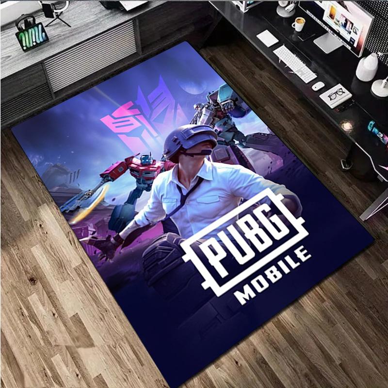 1Pc PUBG Print Rug - home decoration Carpet For Living Room Bedroom Flooring Computer Chair Area Rug