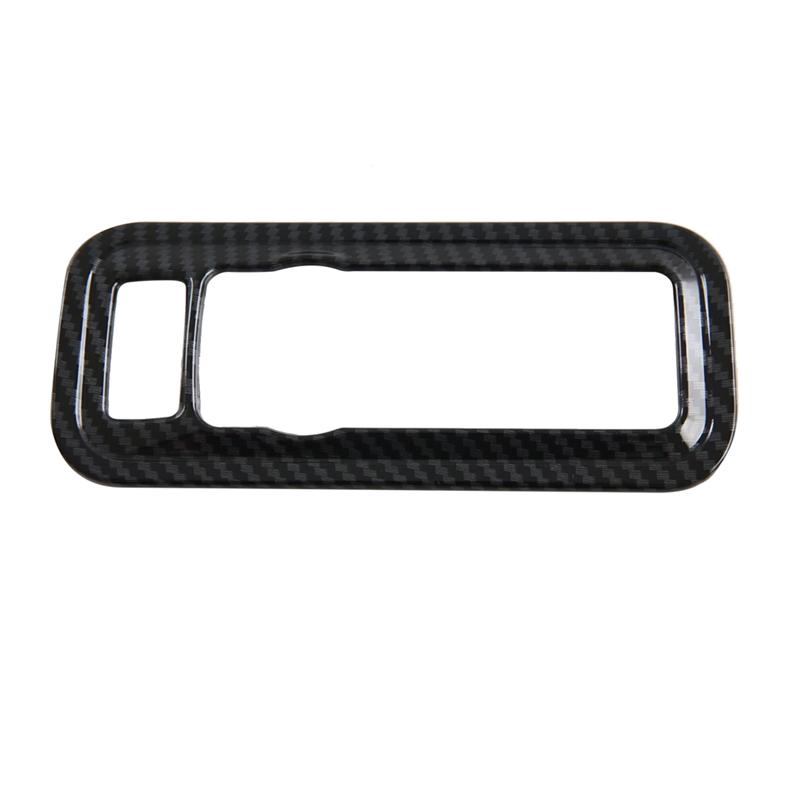 Car Headlight Switch Button Cover Trim For Ford Bronco  2024 Accessories Carbon Fiber Carbon Fiber Pattern