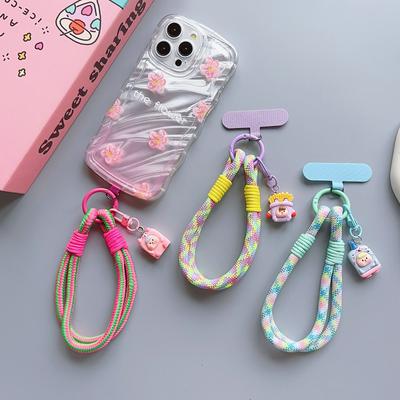 Dickes Universal-Lanyard für Mobiltelefone, Handy-Cartoon-Lanyard, Anhänger, Handgelenkband, Sicherheits-Anti-Löse-Seil