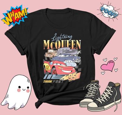 T-shirt Saetta McQueen Piston Cup T-shirt Uomo Donna Unisex T-shirt G722