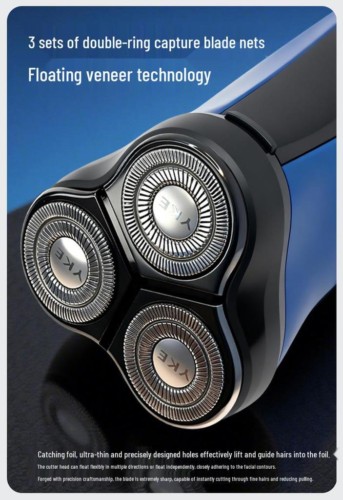 Rechargeable Electric Shaver and Beard Trimmer for Men