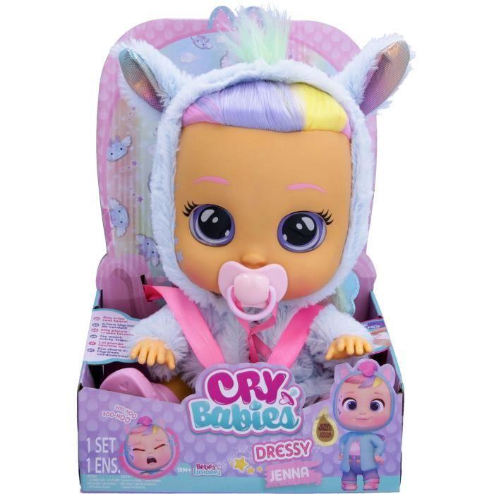 Poupon Cry Babies Dressy Jenna - Poupée qui pleure de vraies larmes - IMC TOYS