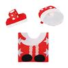 Cloth Festive Atmosphere Christmas Toilet Decoration Four Piece Set Which Is Soft And Comfortable. Type+2