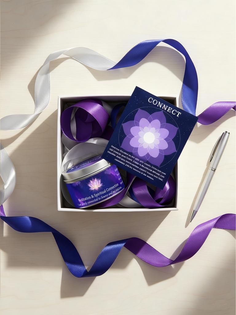 EVODUCK Law of Attraction Sacred Candle for Deep Focus, Meditation, Yoga & Reading | Christmas, Birthday Gift for Women, Friend