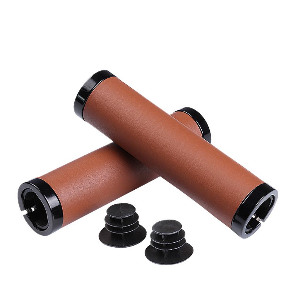 

Bicycle Handlebar Grip Bike Handlebar Covers Anti-skid PU Mountain Road Riding Grips Bike Parts brown #1