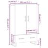 VidaXL Highboard Sonoma Grey 69.5x31x115 Cm Engineered Wood 828266