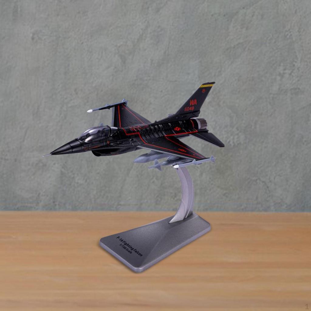 1/100 F16D Flugzeug Modell Kämpfer Legierung Simulation Flugzeug Flugzeug für
