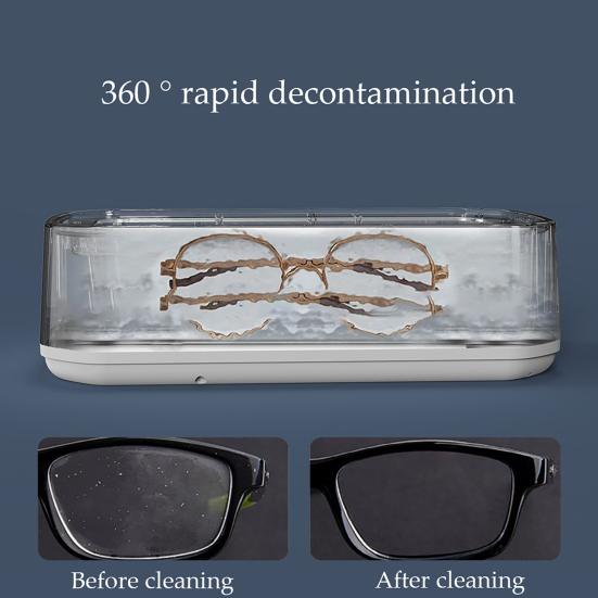 Yousheng Ultrasonic Jewelry Ring Cleaner 650ml Large Capacity Ultrasonic Cleaning Machine 3 Time Modes Professional Ultrasonic Cleaner