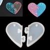 Handmade Creative Diy UV Resin Jewelry Liquid Silicone Mold Love Heart Resin Charms Pendant Molds Decorate Making Jewelry