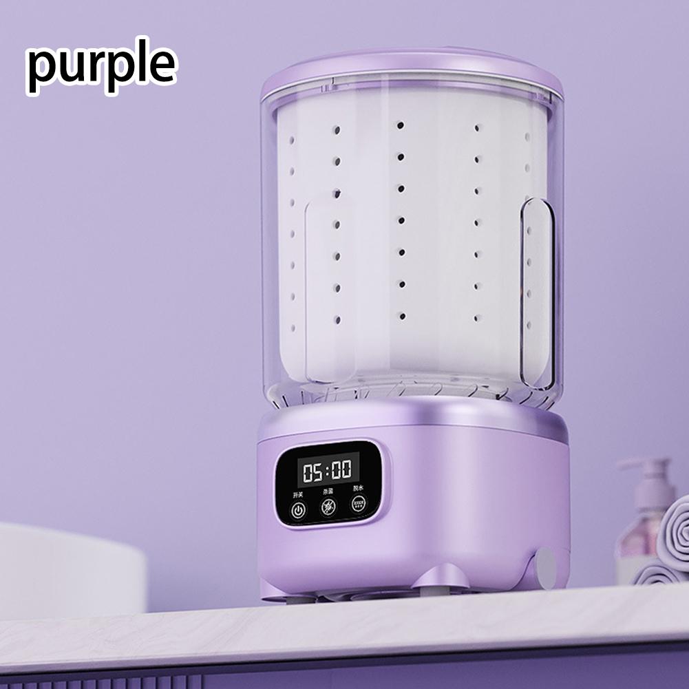 Portable Wireless Mini Washing Machine with 3000mAh Battery and Automatic Cleaning for Delicate and Baby Clothes