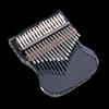 Transparent Kalimba Acrylic Finger Pianos 17 Keys Thumb Piano with Letters and Notes Musical Instrument Gifts for Girls