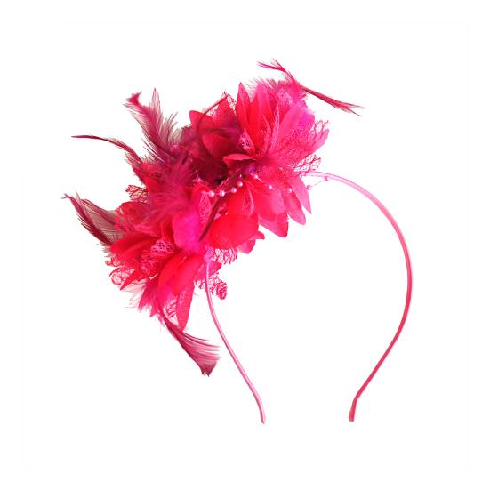 

Винтажная повязка на голову с перьями, элегантная тканевая повязка с цветком для женщин и девочек, петля для волос, свадебные аксессуары для волос, свадебная вечеринка, прическа, украшение, головные уборы