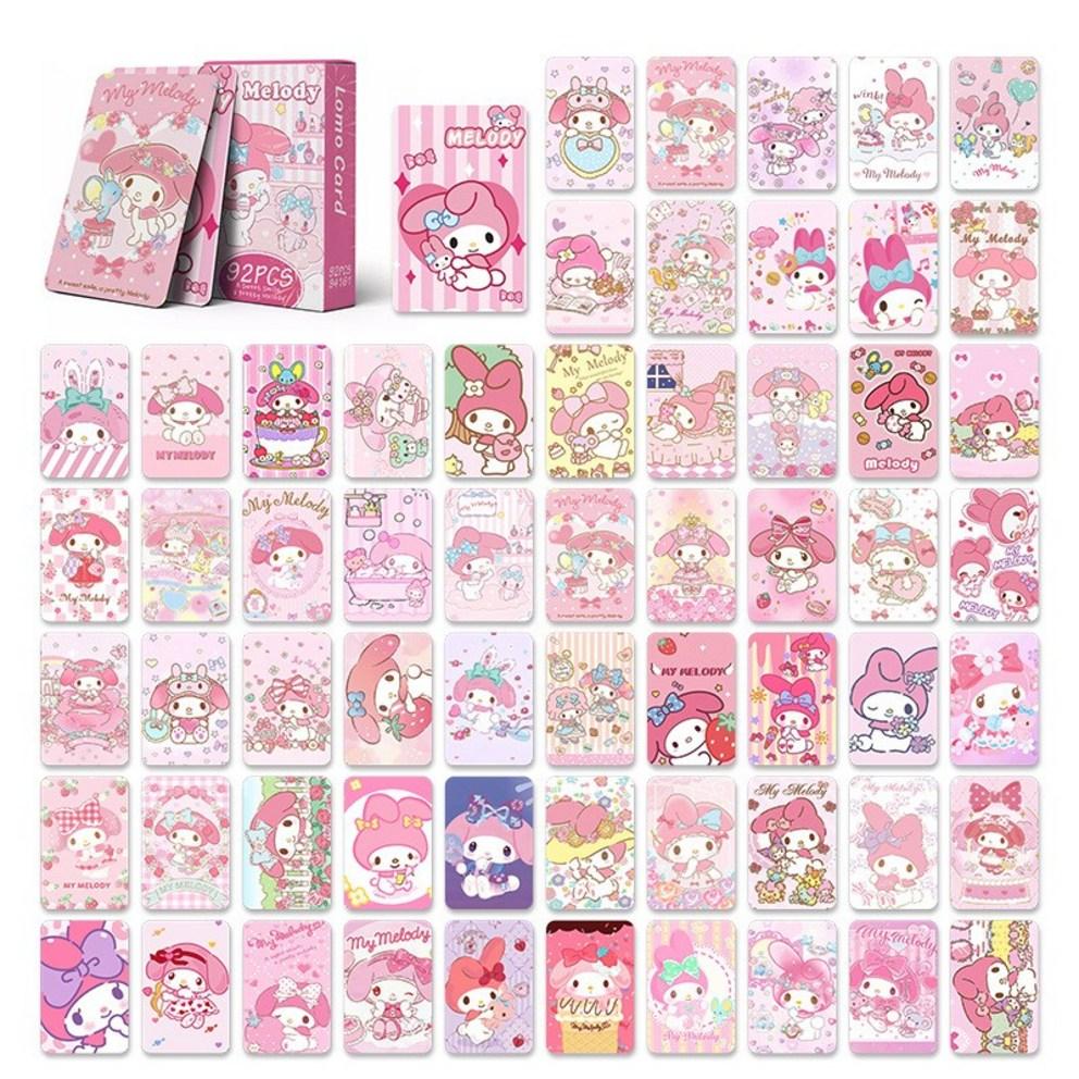 Sanrio Photocard Goods LOMO Illustration Photocard 60pcs + Mini Sticker 32pcs, My Melody, 1pc