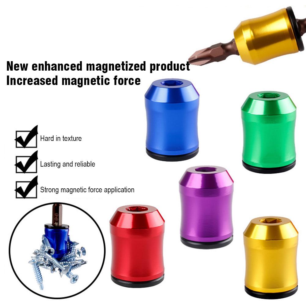 Aluminum Alloy Magnetic Charger & Demagnetizer High Hardness Hex Shank Bit Strong Magnetic Adsorption 6.35 Screwdriver Bit Drill