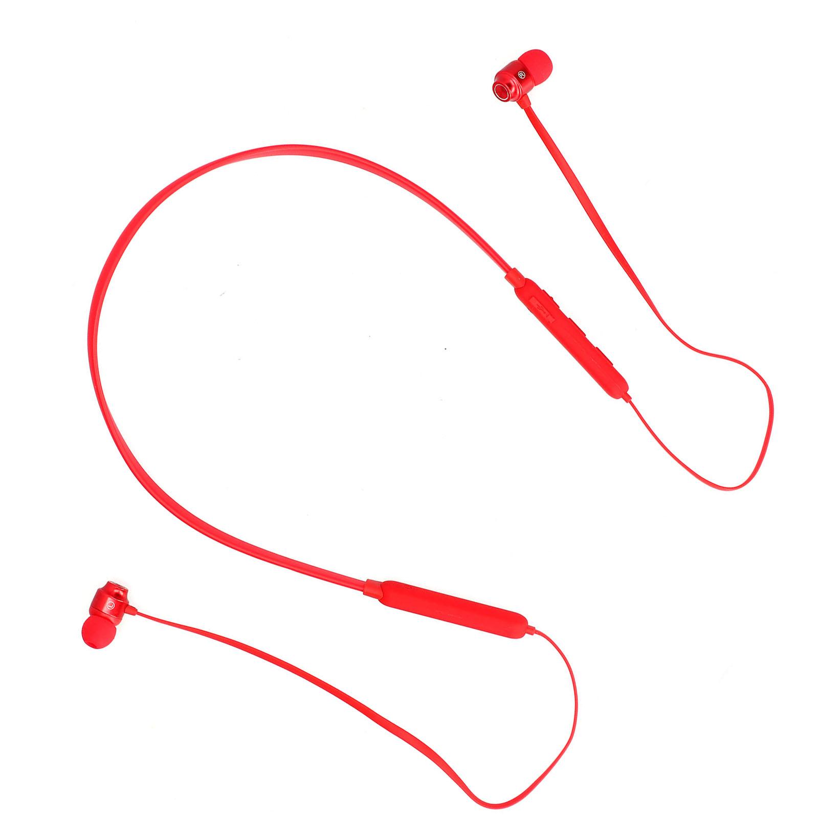 

Наушники-вкладыши с шейным ободом Bluetooth 5.1 Беспроводные наушники-вкладыши с шейным ободом для упражнений и спорта Красный красный