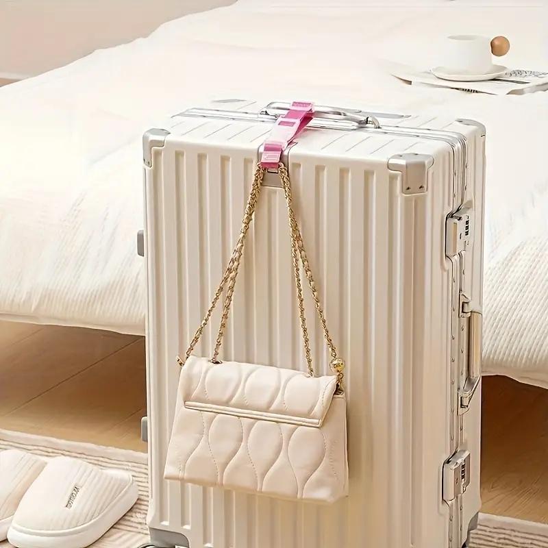 2 Portable Luggage Safety Straps, Adjustable Quick-Release Buckle for Secure Travel & Outdoor Gear.