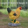 Creative Hen and Chicks Garden Ornament - Resin Farmyard Decoration for Courtyards and Kindergartens