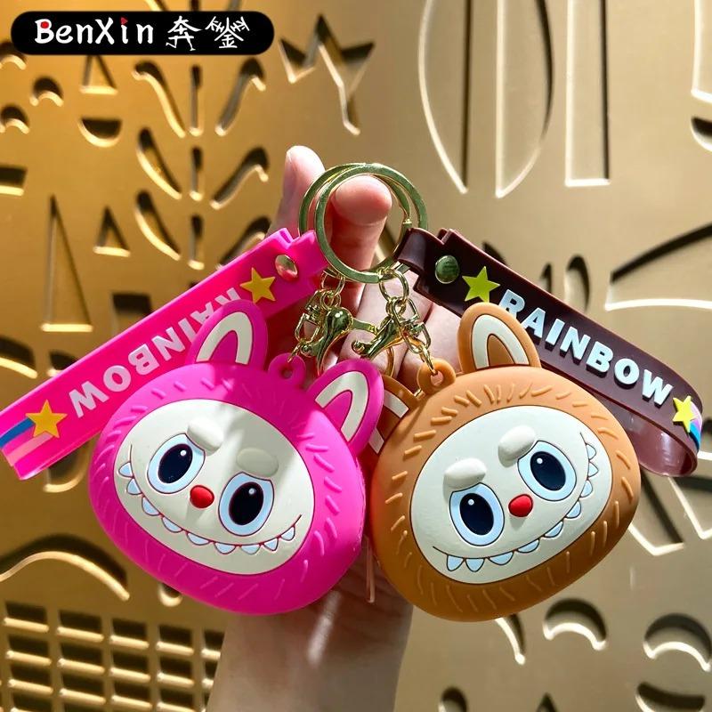 Cartoon Cute Labubu Coin Purse Wallet Labubu Keychain Key Bag Children's Wallet Gift Accessories Pendant