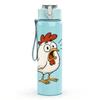 1PC Rooster Standing Farm Animal Pattern 750ml Color Plastic Sports Water Bottle Leakproof Flip Straw Lid Suitable for Sports Office Home Use