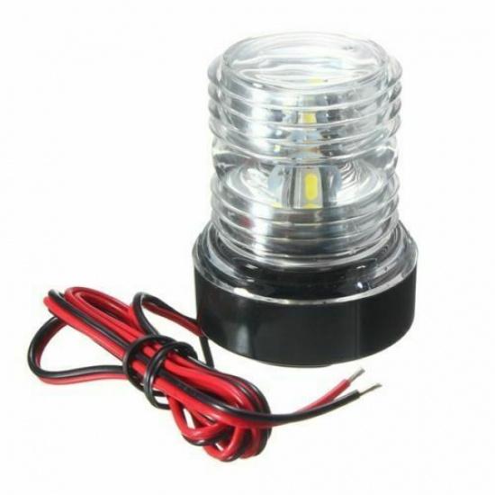 ABS plastic housing 2.6W marine boat round White LED Waterproof 12V for all boat