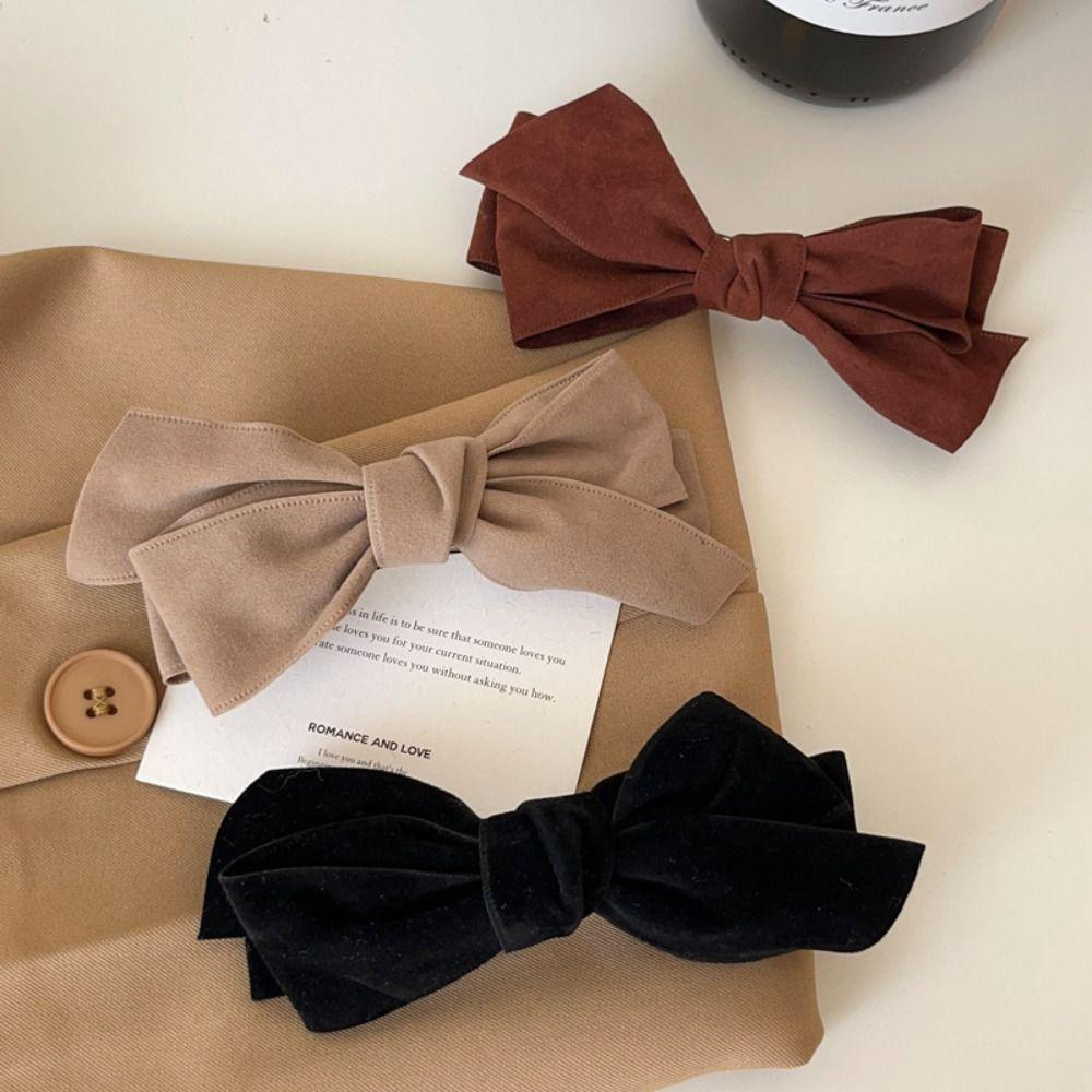 

Зажим для волос с бантом, заколка для волос, бархатные зимние заколки, модный бант, весенняя заколка для вечеринки