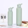 Steel Thermal Water Bottle Double Wall Straw Vacuum Tumbler Sports Bottle 580/1000ml