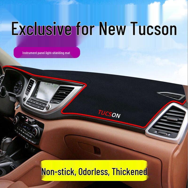 Hyundai Tucson Dashboard Anti-Glare Sunshade Pad - Interior Heat Insulation & Sun Protection 