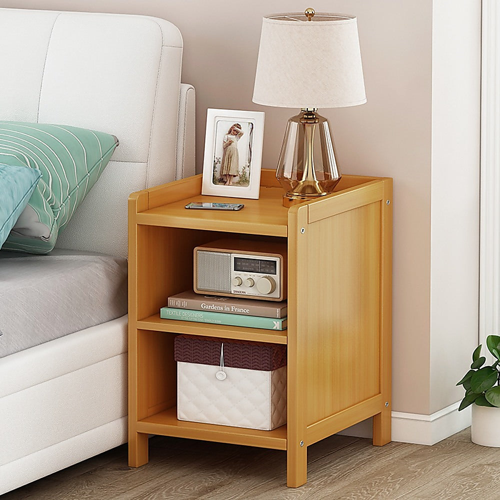 Bedside Tables Bamboo Bedside Table Nightstand Storage Bedroom Sofa Side Stand