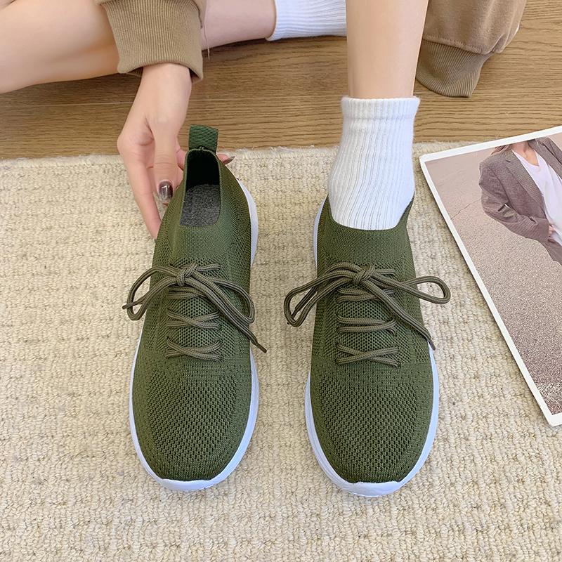 Fashion 2024 Women Sneaker Casual Shoes Breathable Mesh Lace-up Sneakers Ladies Platform Vulcanized Shoes Women Shoes