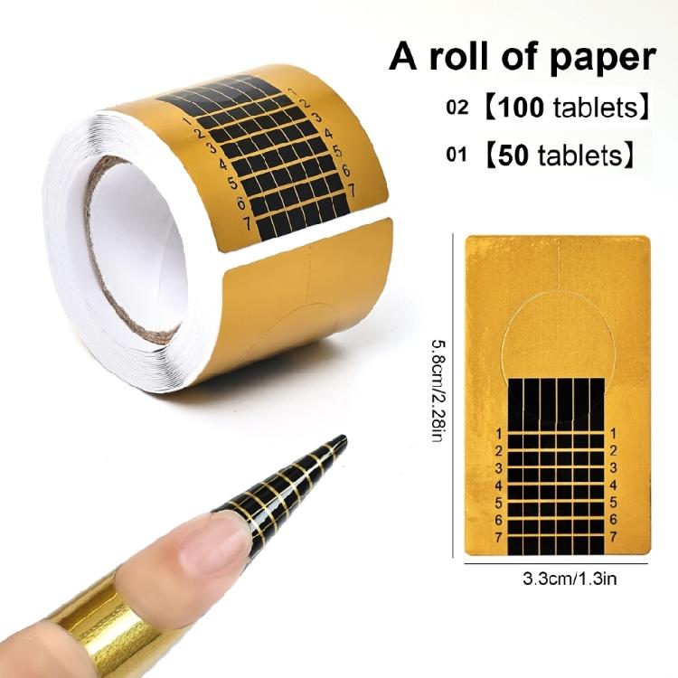 Stable Nail Extension Applicator Clear Rectangular Tool Coated Paper Material For Professional Salon Precisions