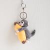 Handmade Monkey Keyring Bag Charm Knitted Doll Hanging Ornament Crochet Keychain  Daily Use