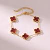 Lucky Clover Titanium Steel Bracelet - Light Luxury Fashion, Versatile for Commuting